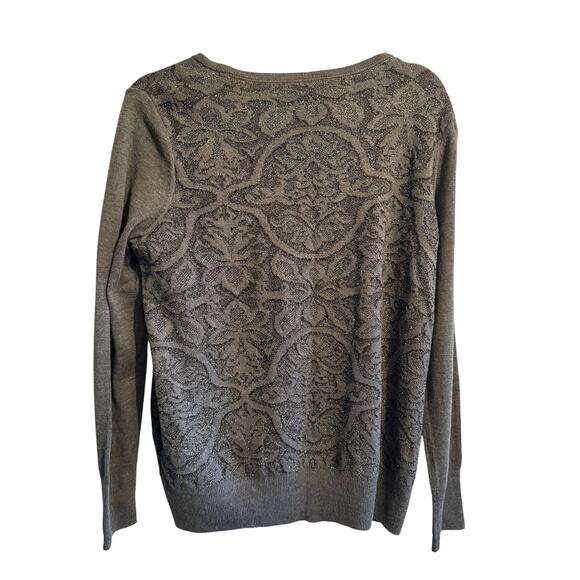 Simply Vera Vera Wang Grey Sparkly Glittery Cardigan size XL - Picture 6 of 6